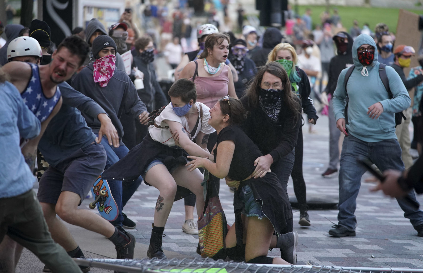 Madison protest turns destructive